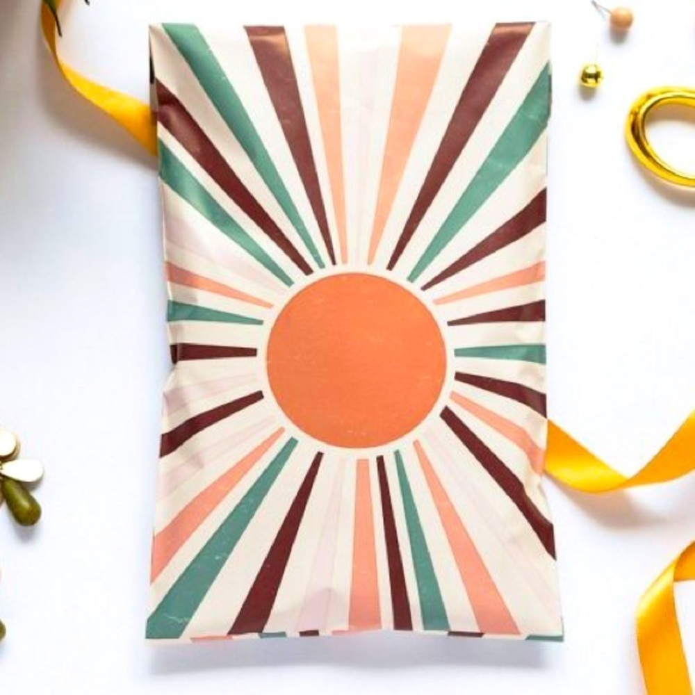 15 Colorful Boho Sunburst Mailers, 10X13, BUY NOW PRICE